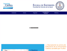 Tablet Screenshot of enfermeria.uc.edu.py