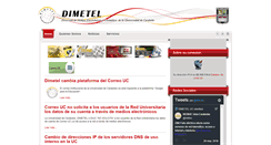 Desktop Screenshot of dimetel.uc.edu.ve